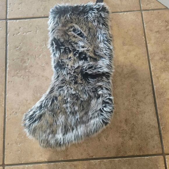 Faux Fur Christmas Stocking 19" - Picture 1 of 3